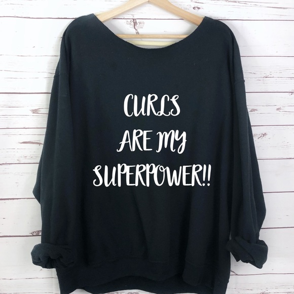 NEW Personalized Off Shoulder Sweatshirt Custom - Picture 10 of 10